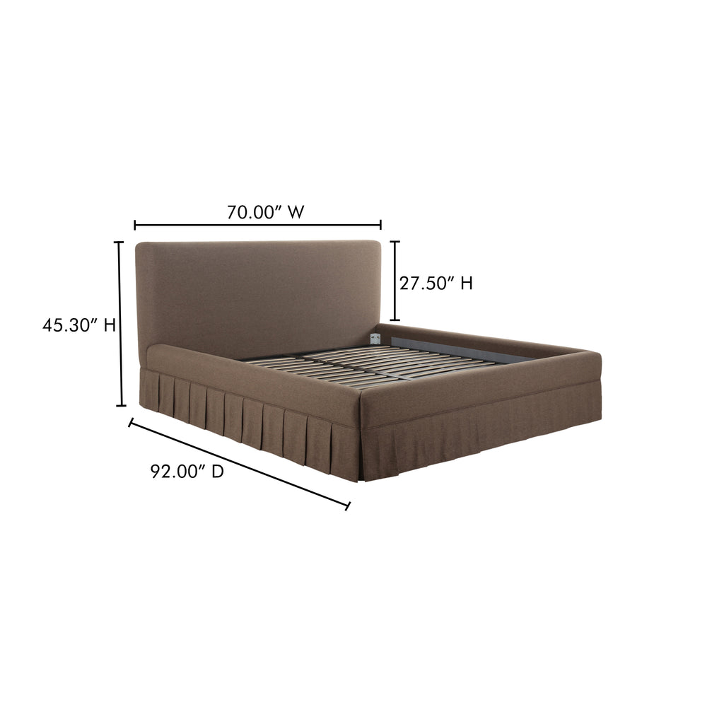 Maren Queen Bed Brown - 1630Living