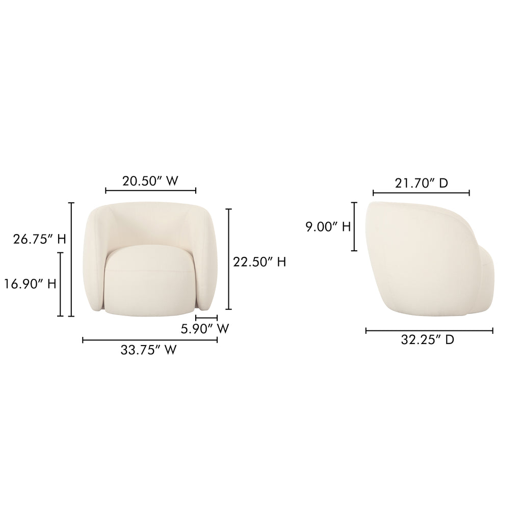 Rae Outdoor Accent Chair Cream - 1630Living