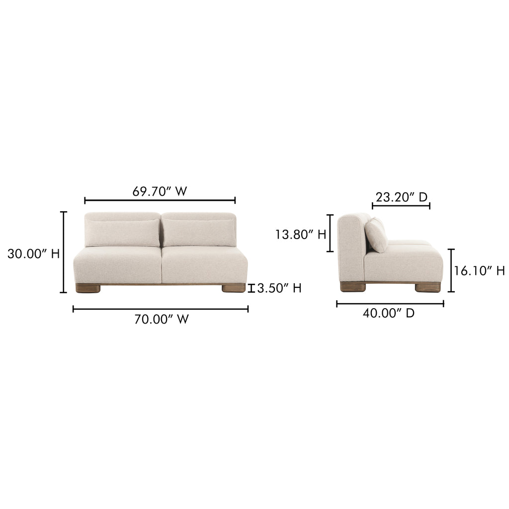 June Sofa Oatmeal - 1630Living