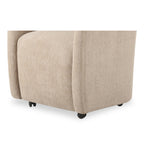 Drava Rolling Dining Chair Beige - 1630Living