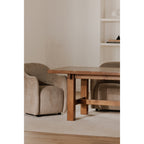 Drava Rolling Dining Chair Beige - 1630Living