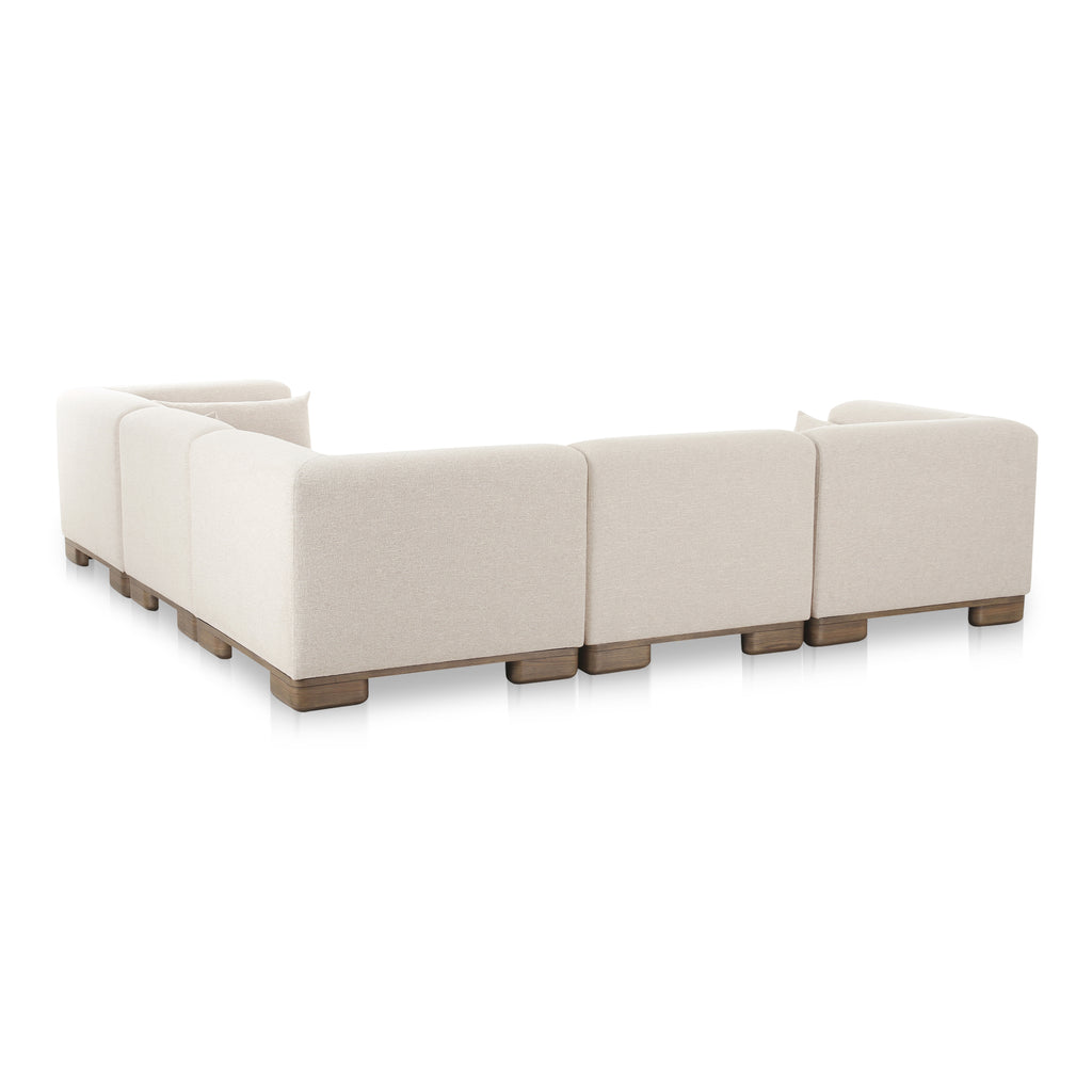 June Classic L - Shaped Modular Sectional Oatmeal - 1630Living