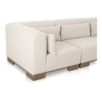 June Classic L - Shaped Modular Sectional Oatmeal - 1630Living