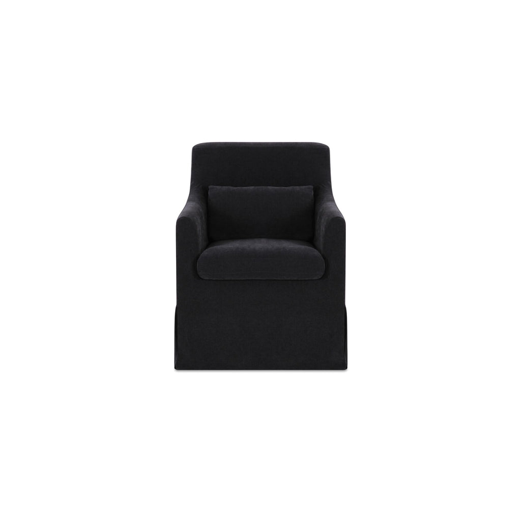 Lydia Slipcover Dining Chair Black - 1630Living