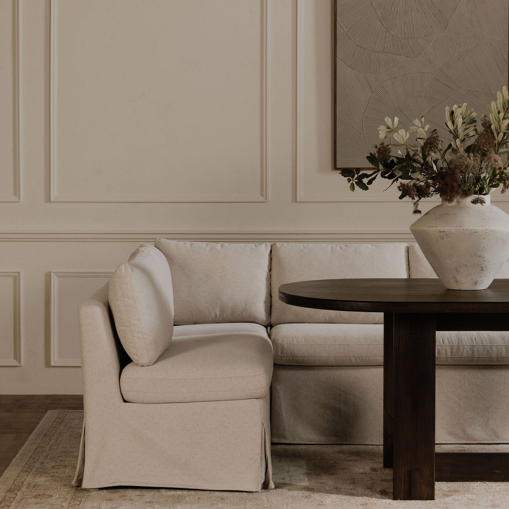 Fable Slipcover Dining Slipper Chair Beige - 1630Living