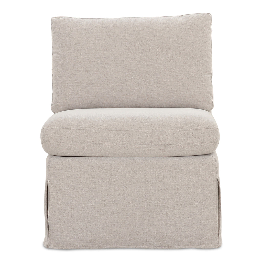 Fable Slipcover Dining Slipper Chair Beige - 1630Living