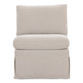 Fable Slipcover Dining Slipper Chair Beige - 1630Living