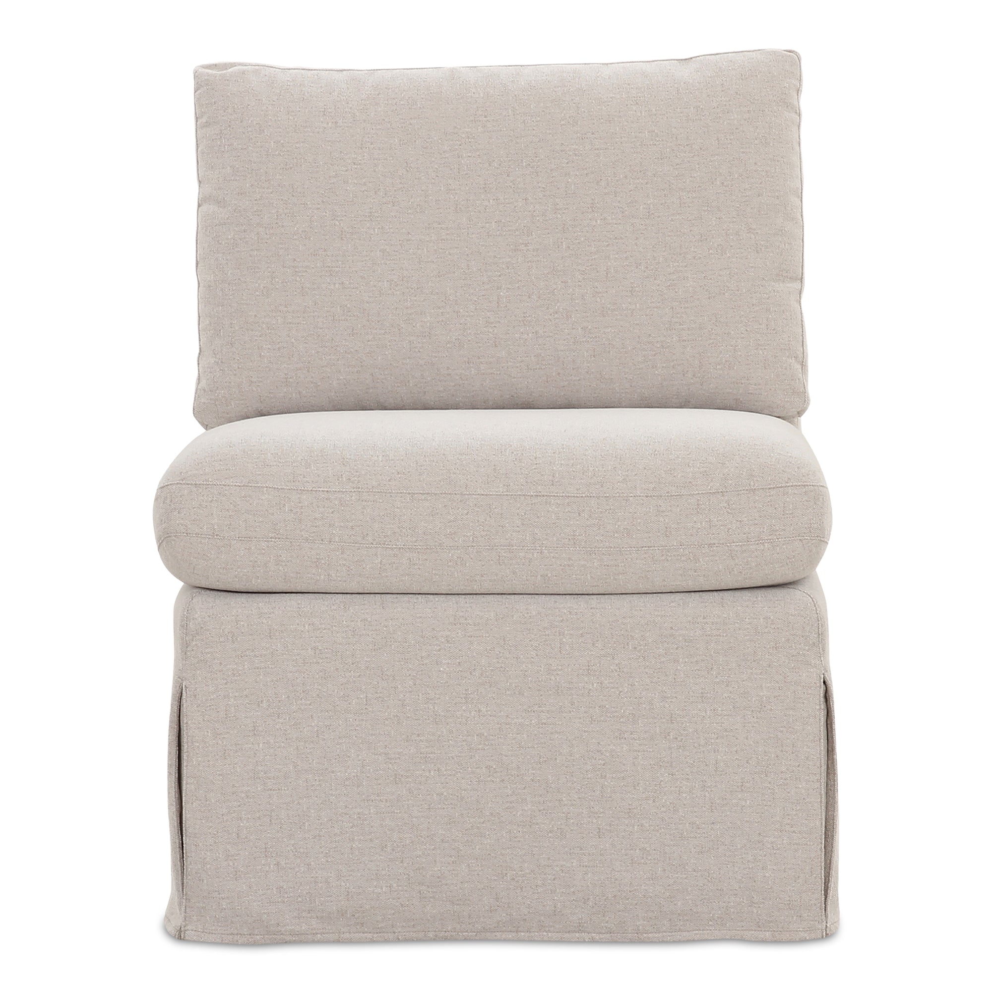 Fable Slipcover Dining Slipper Chair Beige - 1630Living