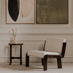 Edie Accent Chair Flecked Ivory - 1630Living