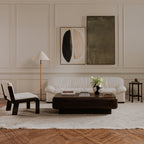 Edie Accent Chair Flecked Ivory - 1630Living