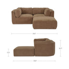 Matina Nook Modular Sectional Taupe - 1630Living