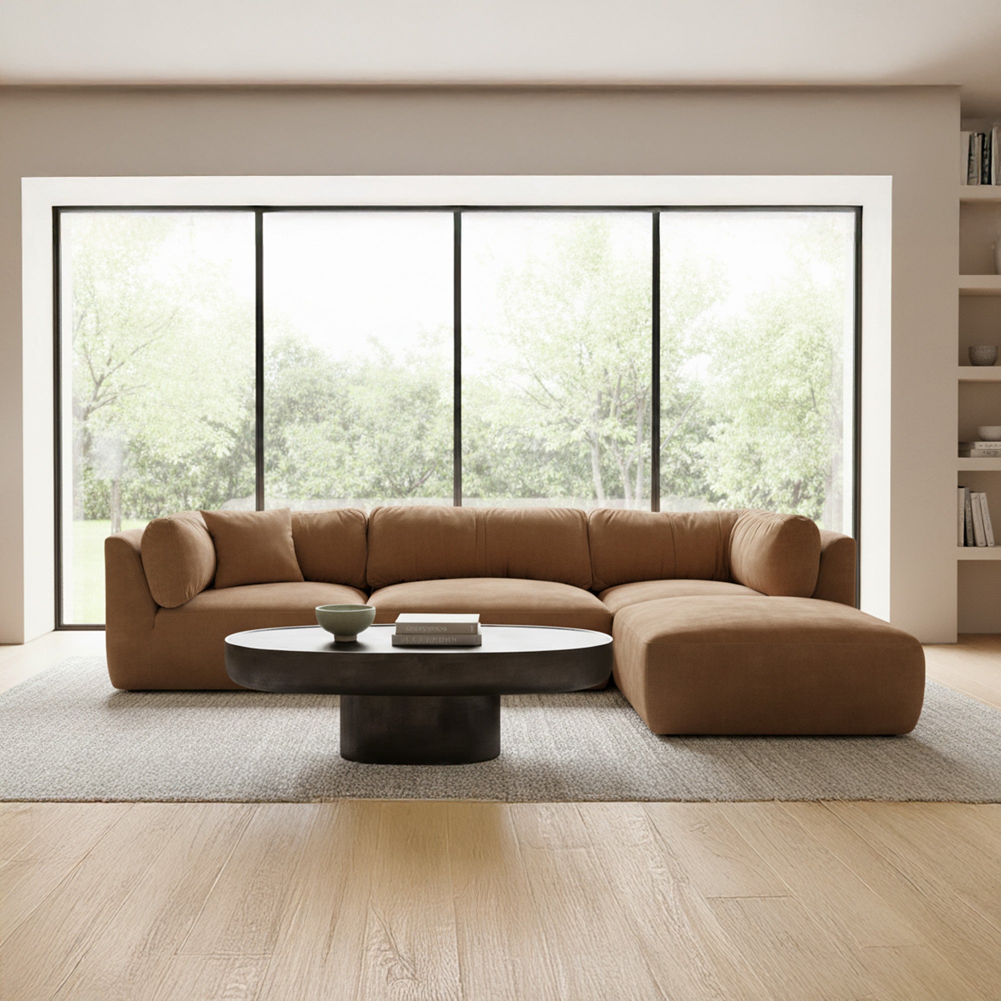 Matina Lounge Modular Sectional Taupe - 1630Living