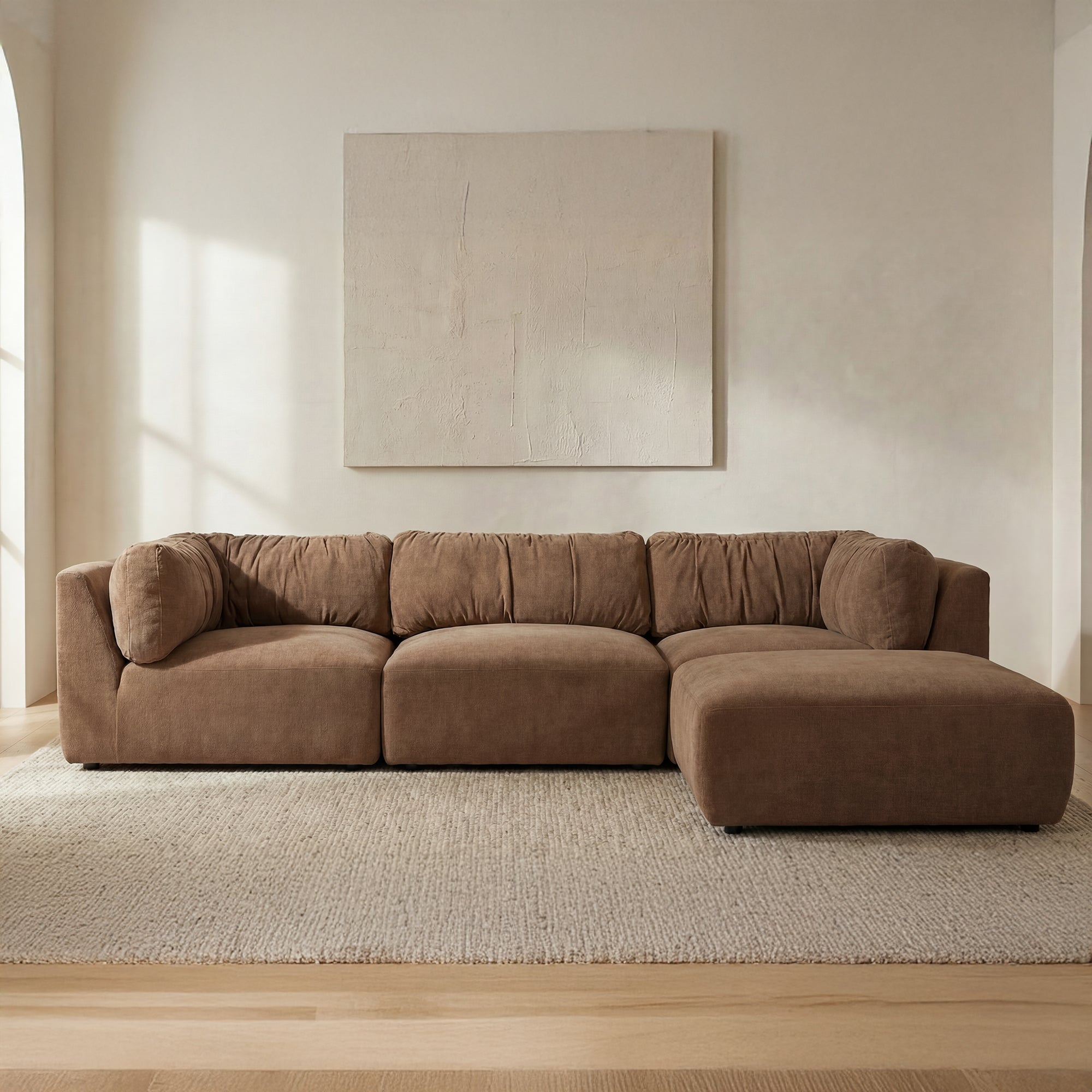 Matina Lounge Modular Sectional Taupe - 1630Living