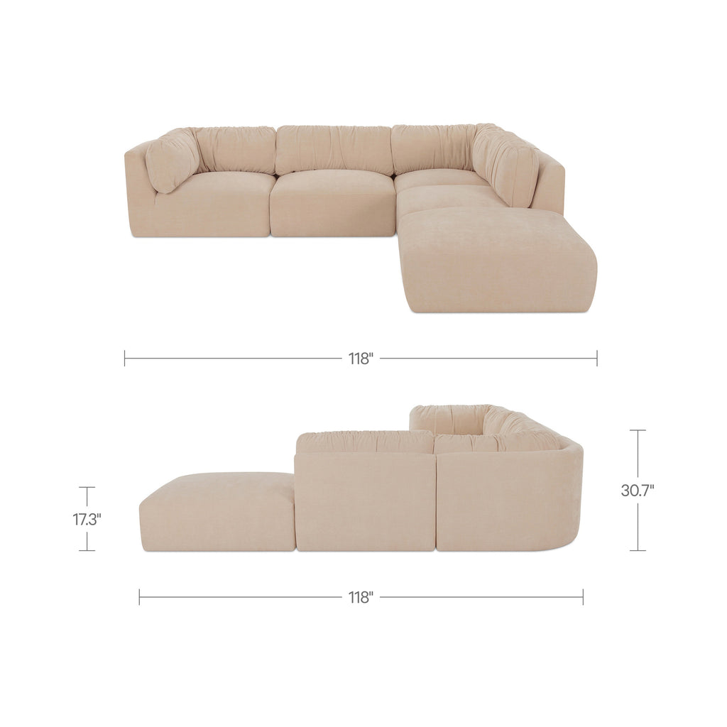 Matina Dream Modular Sectional Oatmeal - 1630Living