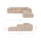 Matina Dream Modular Sectional Oatmeal - 1630Living