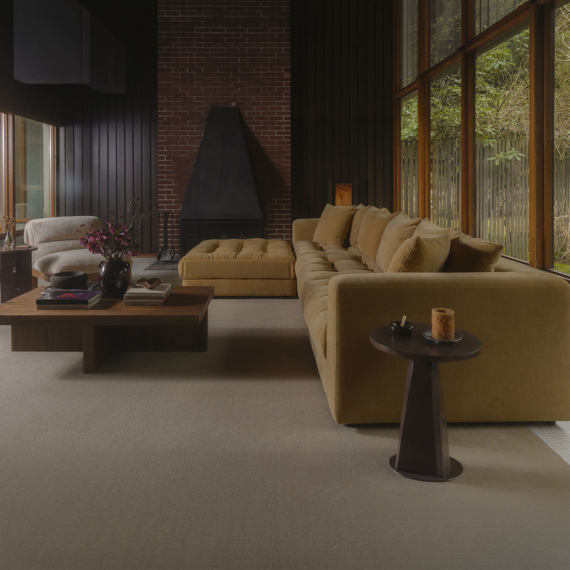 Davie Ottoman Golden Yellow - 1630Living