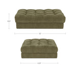 Davie Ottoman Olive - 1630Living