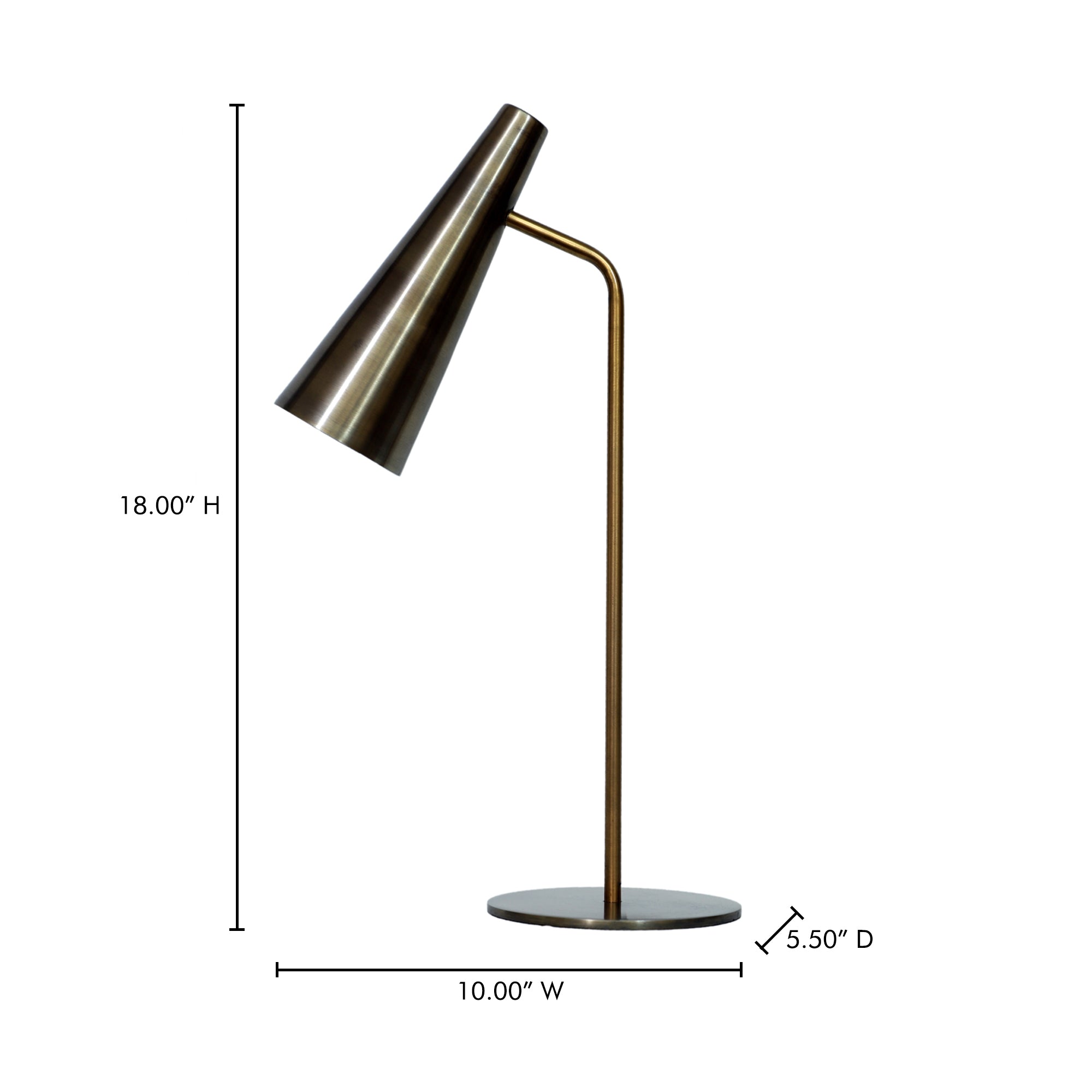 Trumpet Table Lamp Gold - 1630Living