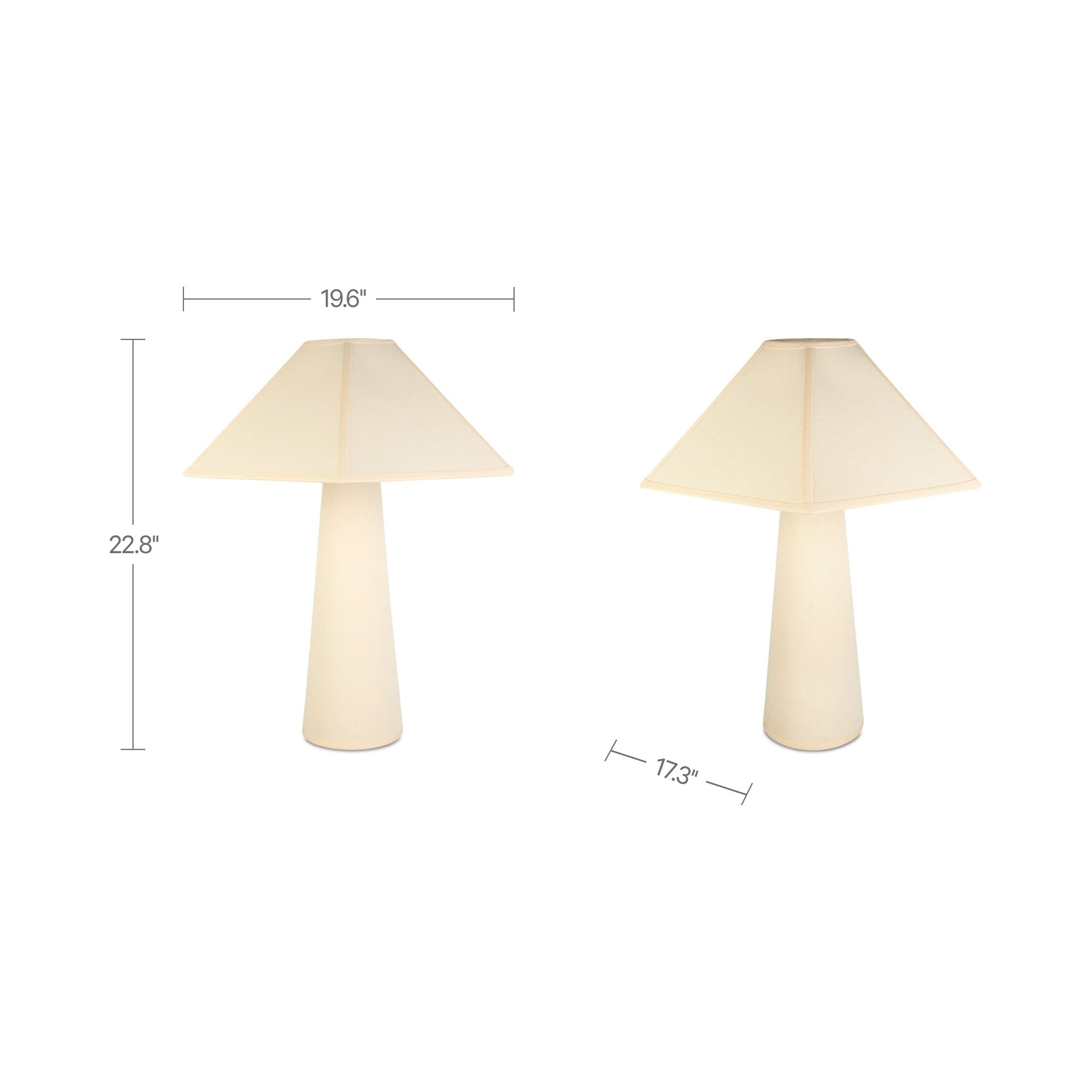 Gigi Table Lamp Cream - 1630Living
