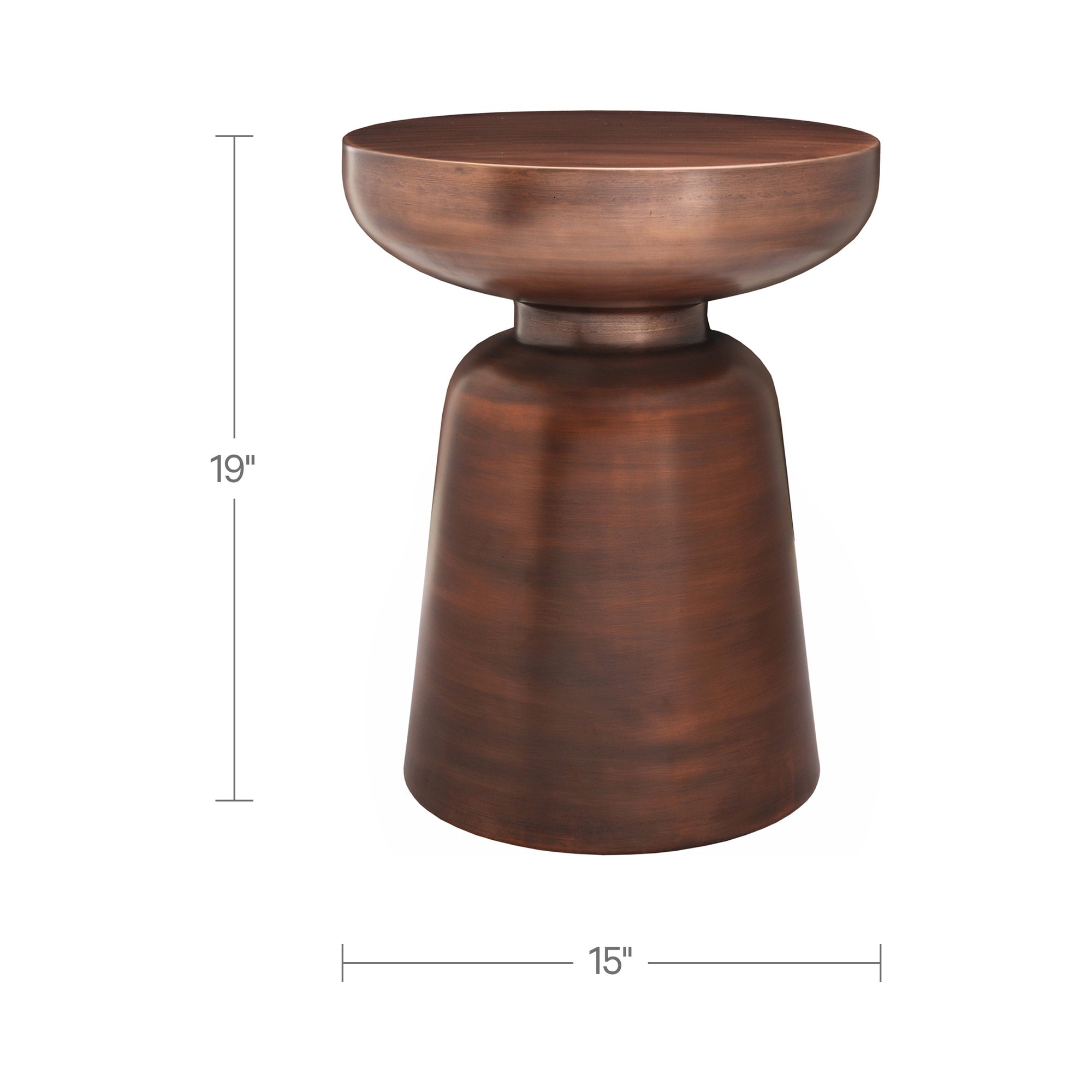 Arthur Accent Table Antique Copper - 1630Living