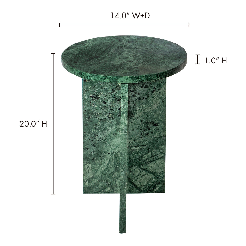 Grace Accent Table Green Marble - 1630Living
