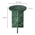 Grace Accent Table Green Marble - 1630Living