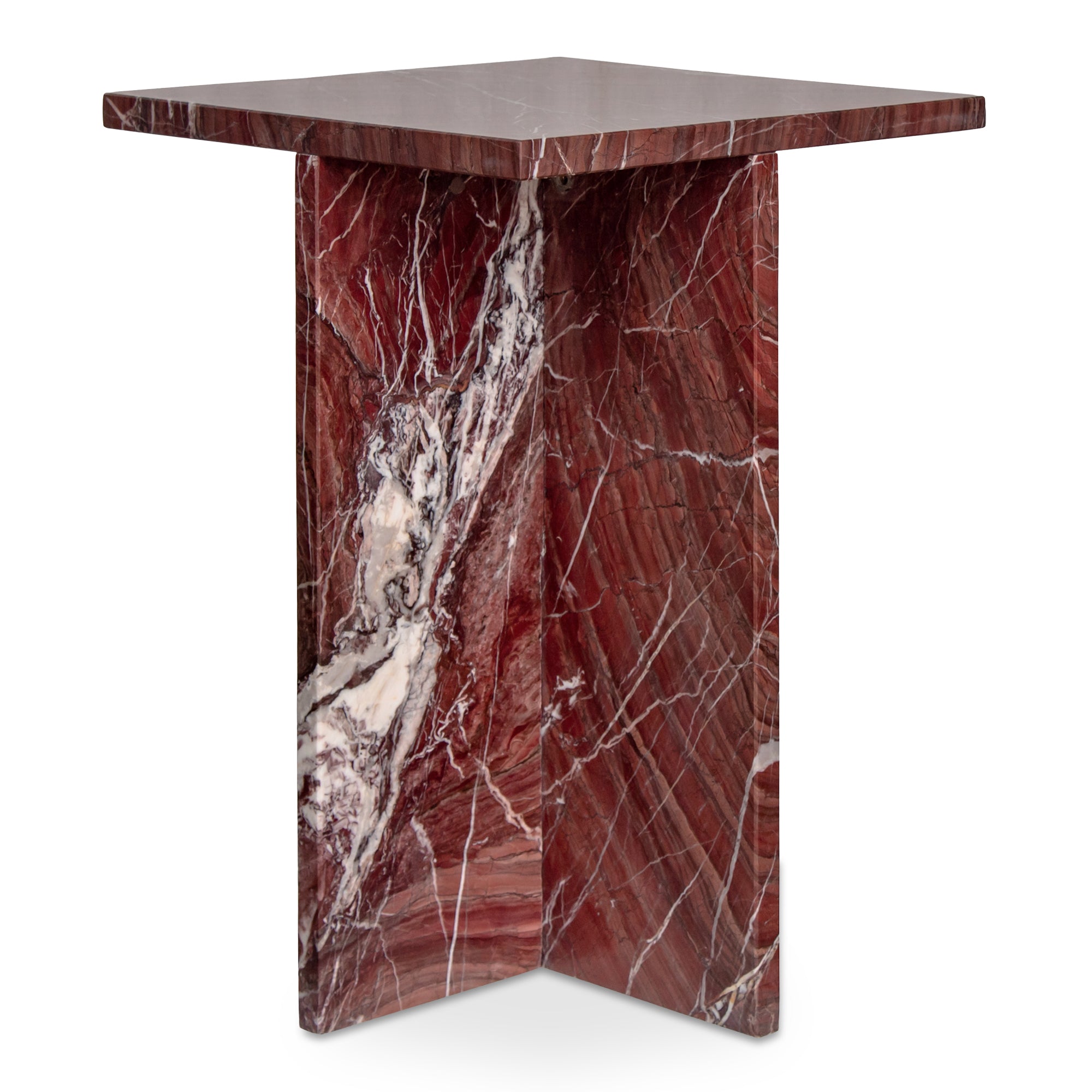 Blair Accent Table Rosso Levanto Marble - 1630Living