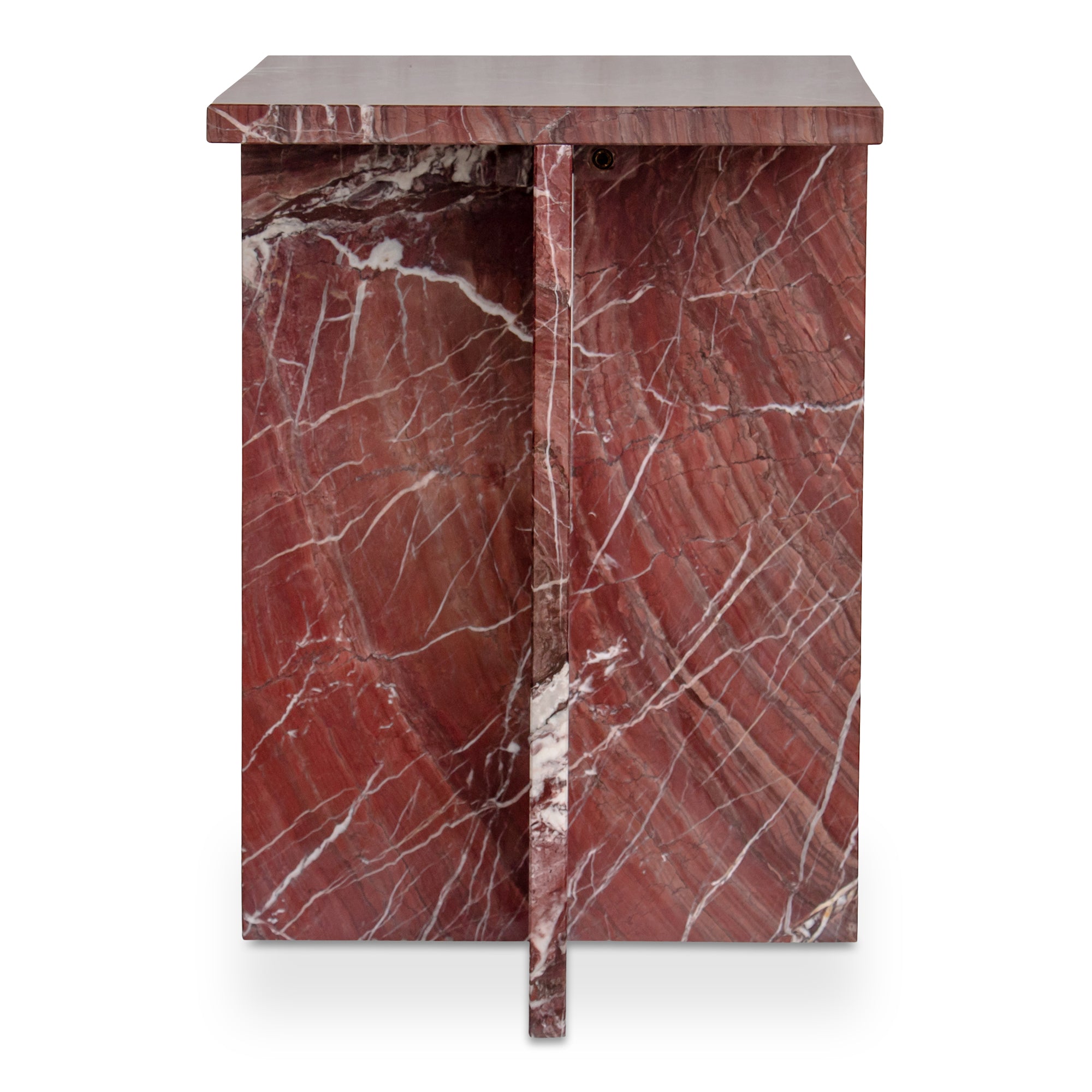 Blair Accent Table Rosso Levanto Marble - 1630Living