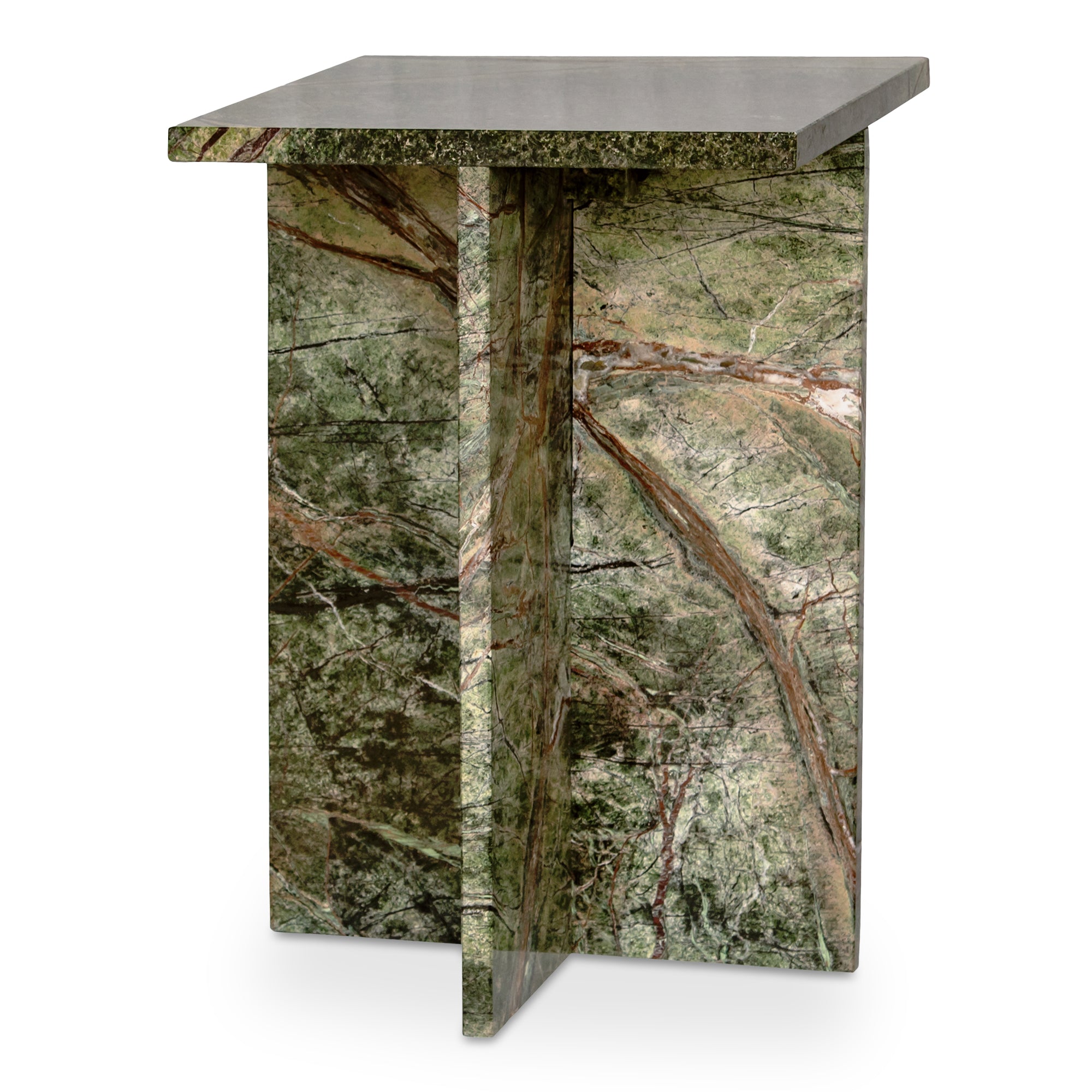 Blair Accent Table Rainforest Green Marble - 1630Living