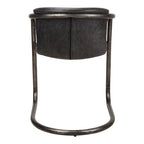 Freeman Dining Chair Onyx Black Leather - Set Of Two - 1630Living