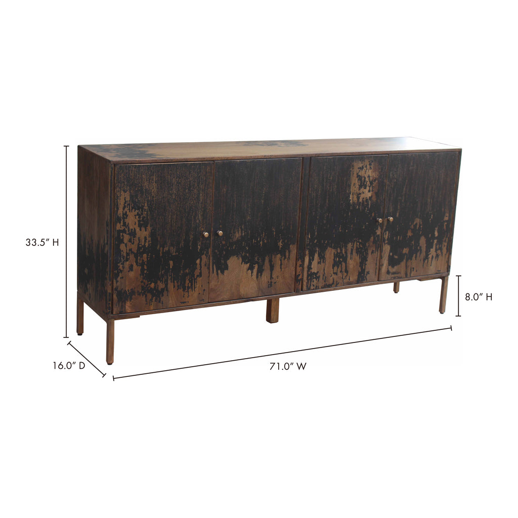 Artists Sideboard Large Black - 1630Living