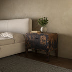 Iris Nightstand Distressed Black - 1630Living