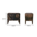 Iris Nightstand Distressed Black - 1630Living