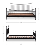 Monet Queen Bed Black - 1630Living