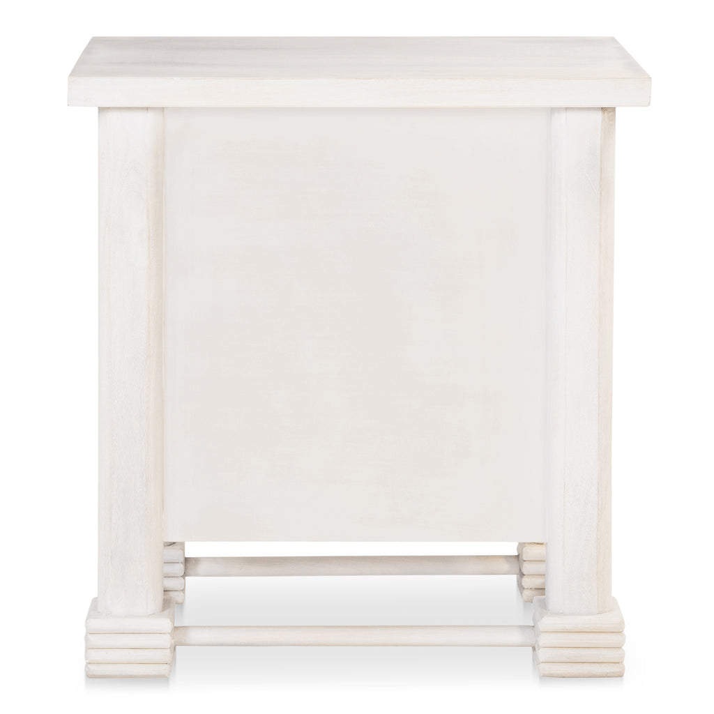 Clement Nightstand Whitewashed - 1630Living