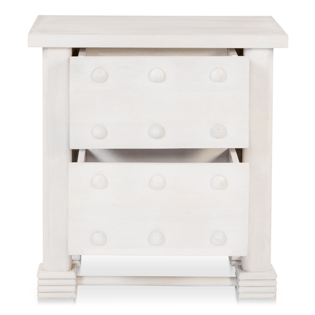 Clement Nightstand Whitewashed - 1630Living