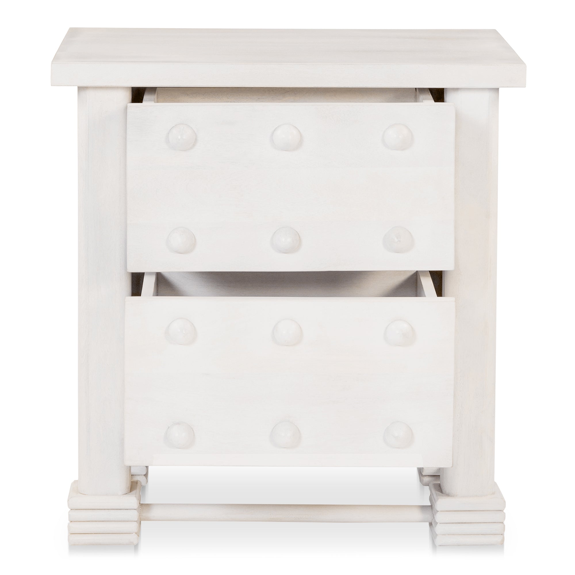 Clement Nightstand Whitewashed - 1630Living