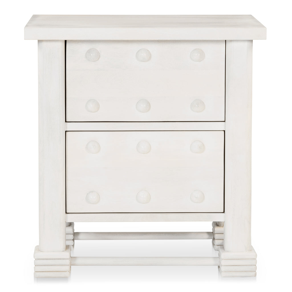 Clement Nightstand Whitewashed - 1630Living