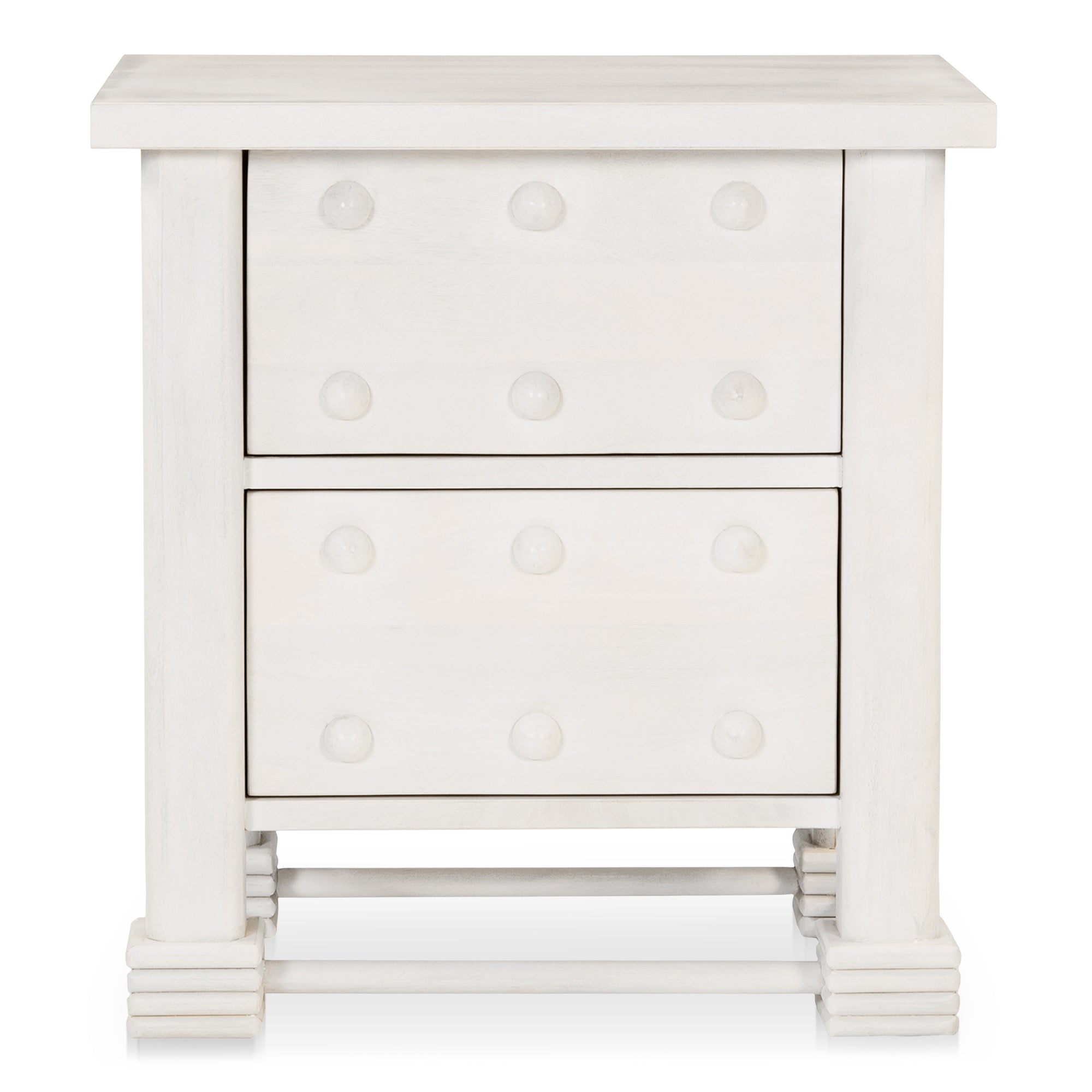 Clement Nightstand Whitewashed - 1630Living