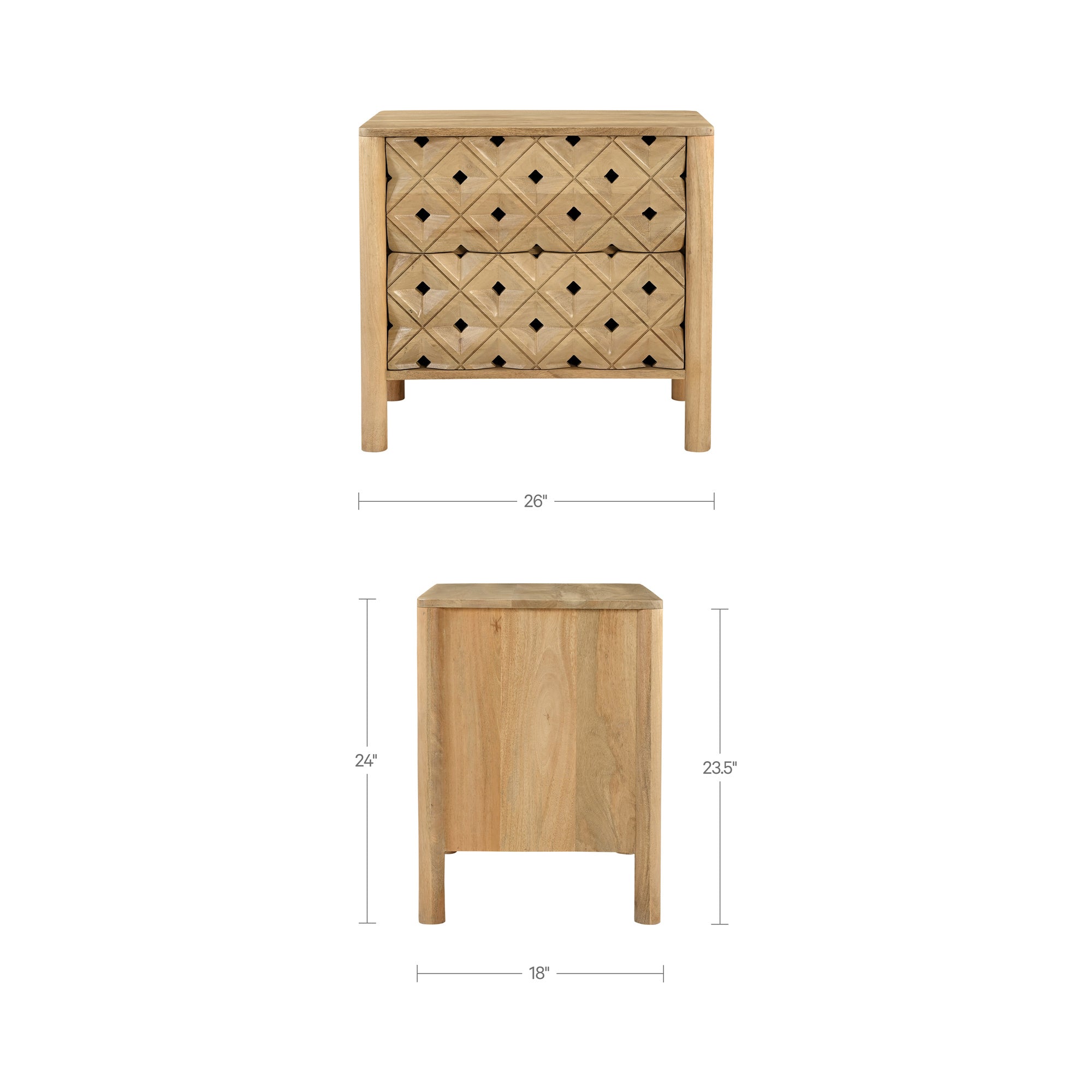 Fulton Nightstand Natural - 1630Living