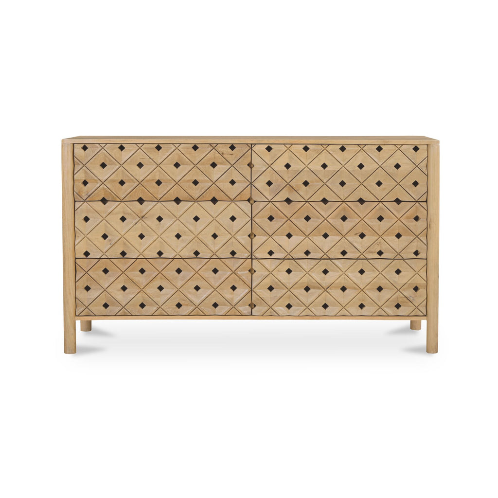 Fulton 6 Drawer Dresser Natural - 1630Living