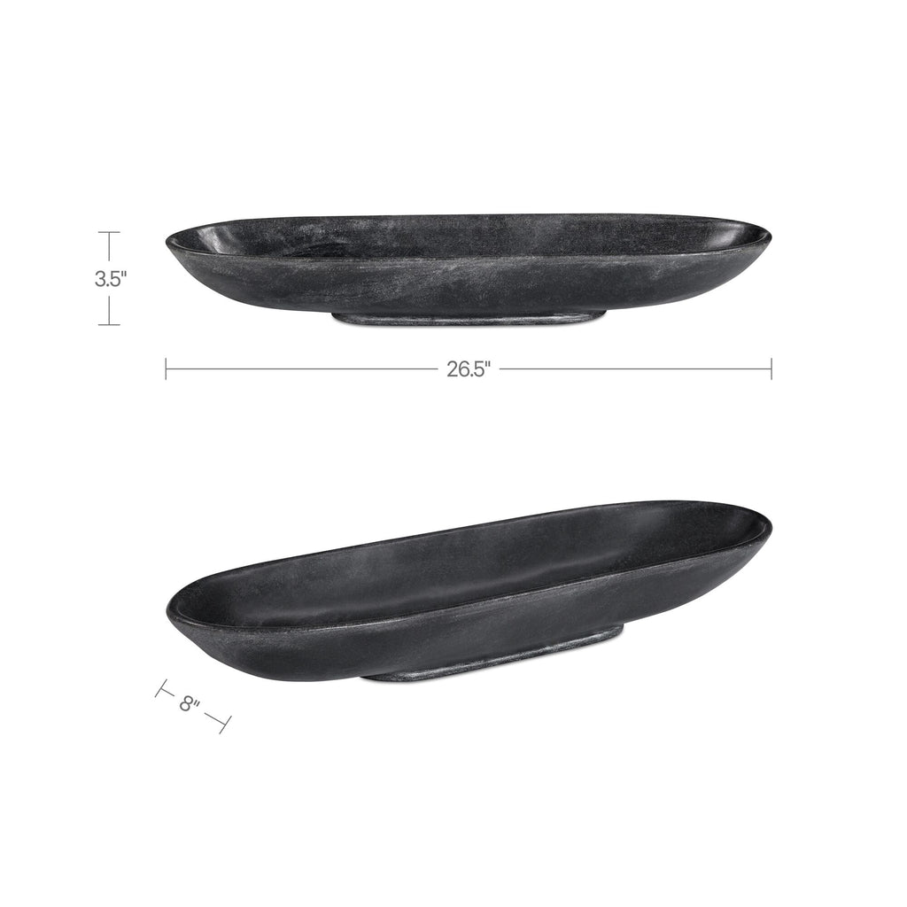 Venetia Tray Black Marble - 1630Living