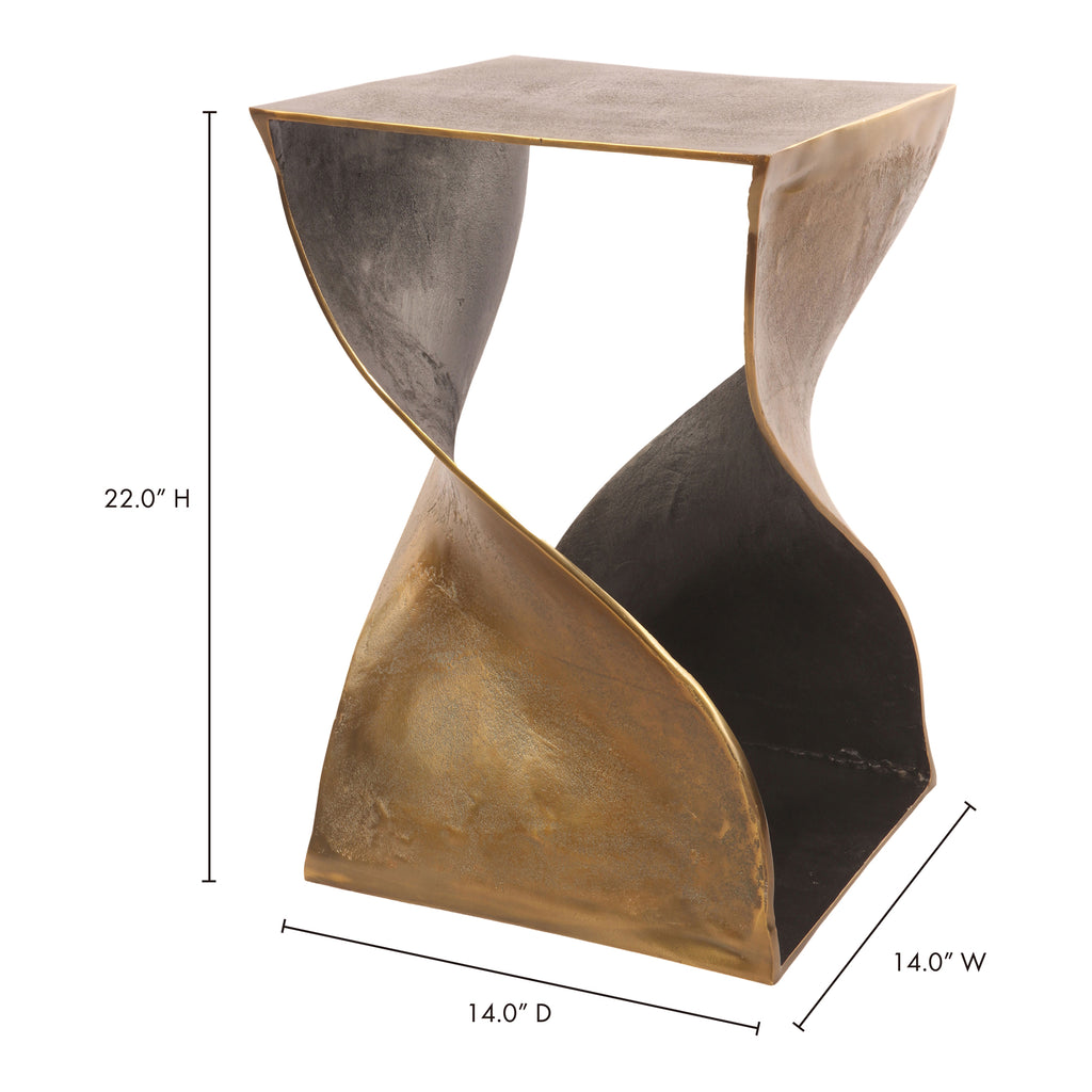Twist Accent Table Brass - 1630Living