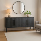 Fishbone Sideboard Black - 1630Living