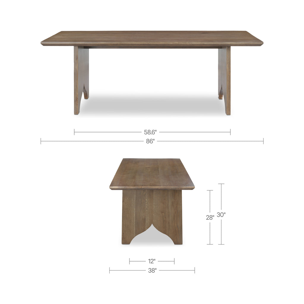 Lake Dining Table Brown - 1630Living
