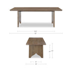 Lake Dining Table Brown - 1630Living
