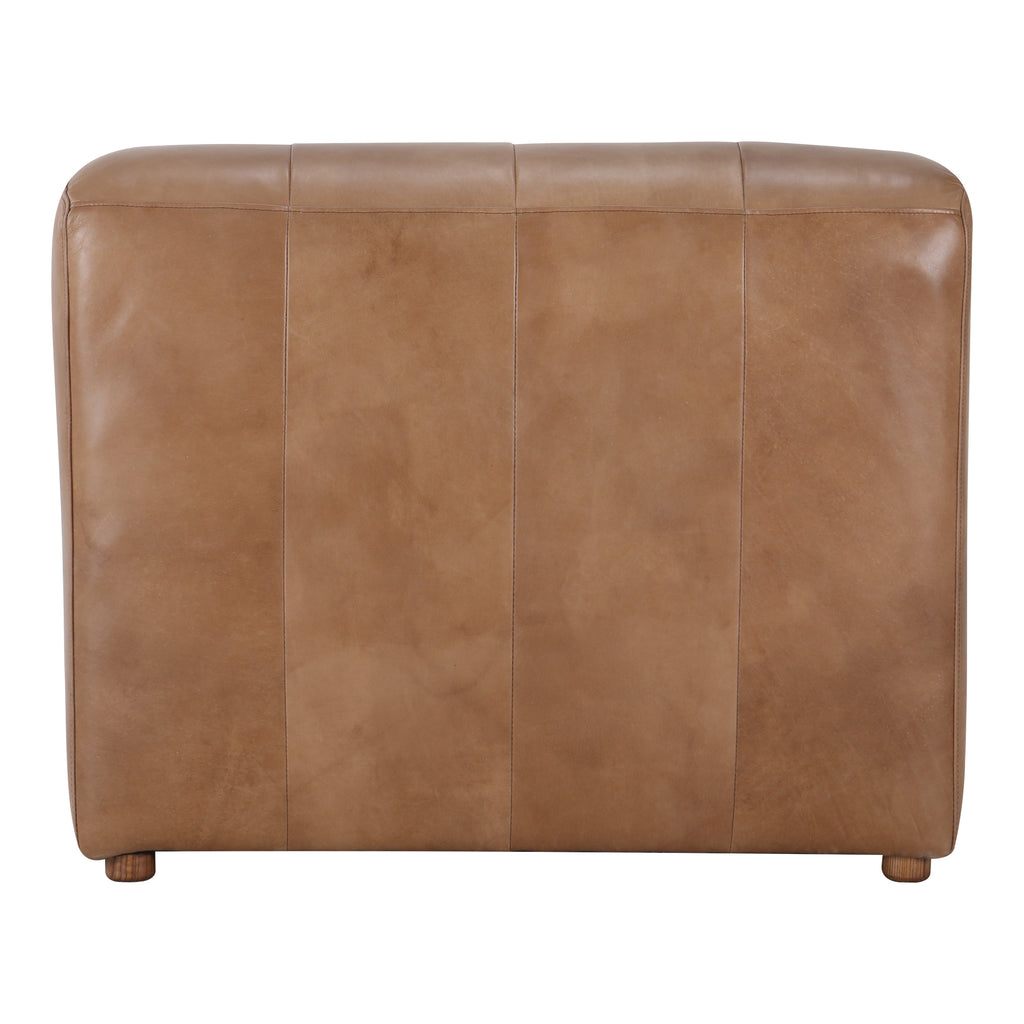 Ramsay Leather Chaise Tan - 1630Living