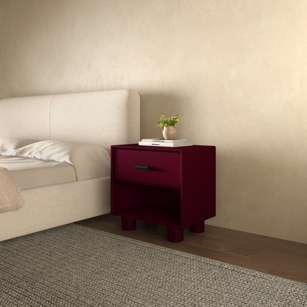 Jolene Nightstand Deep Red - 1630Living