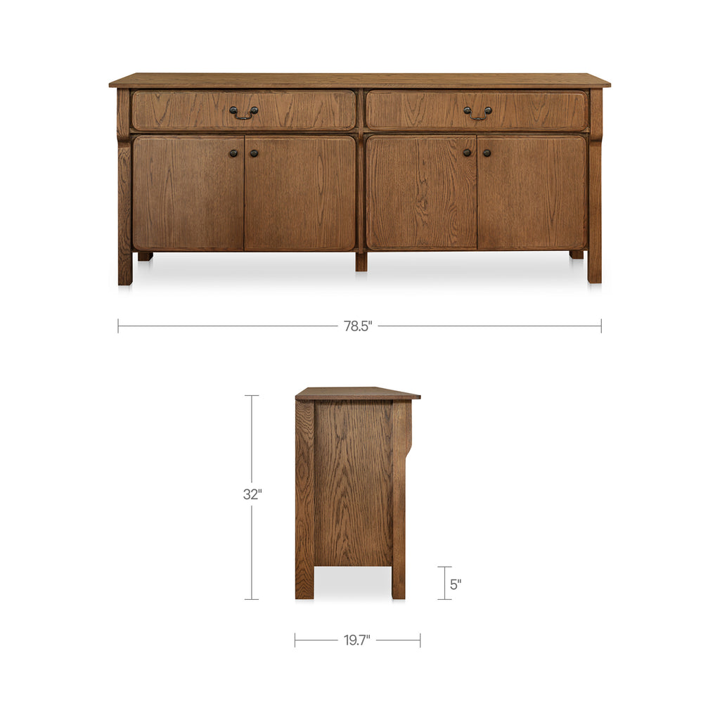 Caroline Sideboard Warm Brown - 1630Living