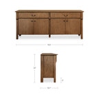 Caroline Sideboard Warm Brown - 1630Living